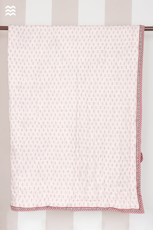 Mulmul Cotton Quilt in Block Print