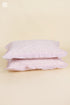 40’s Cotton Pillow Cover With Frills Striped Block Print
