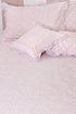 40’s Cotton Pillow Cover With Frills Striped Block Print