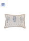 20s Cotton Cushion Cover in Floral Block Print