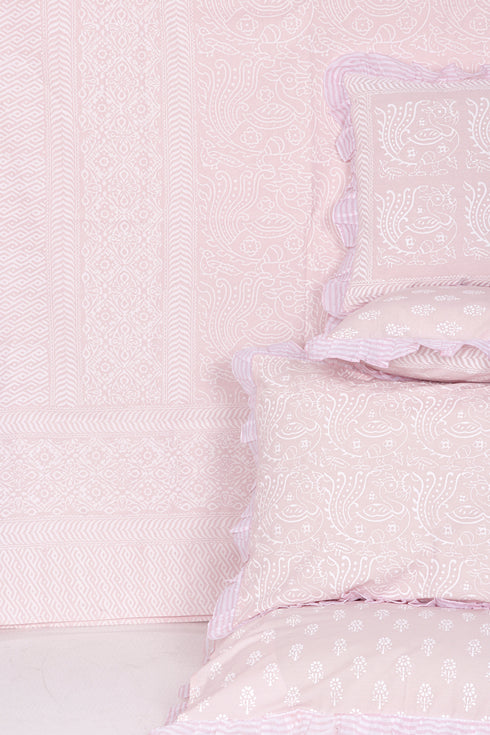20s Cotton Bed Cover in Hand Block Print