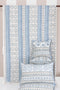 20s Cotton Bed Cover in Floral Block Print
