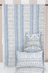 20s Cotton Bed Cover in Floral Block Print