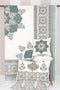 20s Cotton Bed Cover in Ornamental Multi Block Print