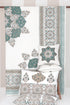 20s Cotton Bed Cover in Ornamental Multi Block Print