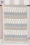 Mulmul Cotton Quilt in Floral Block Print