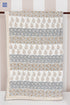 Mulmul Cotton Quilt in Floral Block Print