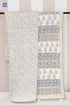 Mulmul Cotton Quilt in Floral Block Print