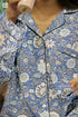 Cambric Cotton Long Pajama Set in Floral Print