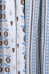 Cotton Slub Blue Modern Floral Dress Material With Dupatta In Block Print