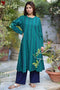 Khaadi Cotton Emerald Green Kurta and Pant Set in Block Print
