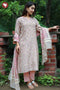 Chanderi Silk Kurta Pant with Dupatta in Floral Block Print