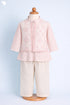 Cambric Cotton Soft Pink Kurta Pajama Set With Vest