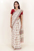 Kota Doria Saree in Floral Block Print