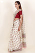 Kota Doria Saree in Floral Block Print