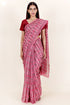 Chanderi Silk Saree In Floral Block Print