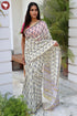 Chanderi Silk Saree In Floral Block Print
