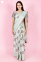 Kota Doria Saree In Block Print with Chikankari Embroidery