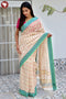 Maheshwari Saree In Floral Block Print