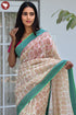 Maheshwari Saree In Floral Block Print