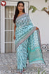 Maheshwari Saree In Floral Block Print