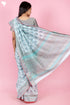 Maheshwari Saree In Floral Block Print