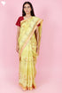 Maheshwari Saree In Floral Block Print