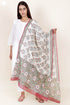 Chanderi Silk Dupatta In Floral Block Print