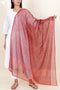 Kota Doria Dupatta In Block Print