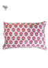 40s Cotton Pillow Cover in Floral Block Print