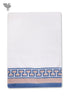 Handloom Cotton Bath Towel With Block Print Border