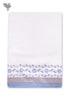 Handloom Cotton Bath Towel With Block Print Border