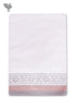 Handloom Cotton Bath Towel With Block Print Border