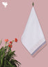 Handloom Cotton Bath Towel With Block Print Border