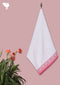 Handloom Cotton Bath Towel With Block Print Border