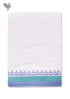 Handloom Cotton Bath Towel With Block Print Border