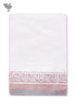 Handloom Cotton Bath Towel With Block Print Border