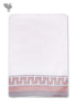 Handloom Cotton Bath Towel With Block Print Border