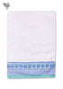Handloom Cotton Bath Towel With Block Print Border