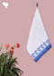 Handloom Cotton Bath Towel With Block Print Border