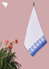 Handloom Cotton Bath Towel With Block Print Border