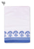 Handloom Cotton Bath Towel With Block Print Border