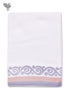 Handloom Cotton Bath Towel With Block Print Border