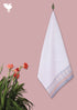 Handloom Cotton Bath Towel With Block Print Border