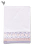 Handloom Cotton Bath Towel With Block Print Border
