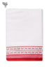 Handloom Cotton Bath Towel With Block Print Border