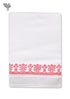 Handloom Cotton Bath Towel With Block Print Border