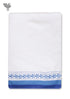 Handloom Cotton Hand Towel with Block Print Border