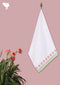 Handloom Cotton Bath Towel With Block Print Border