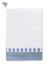 Handloom Cotton Hand Towel With Block Print Border